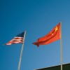 american and chines flags