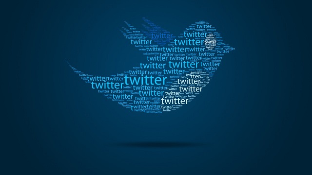 twitter-bird with "twitter" words