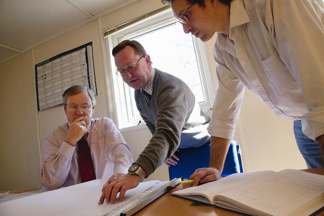 men working in the office